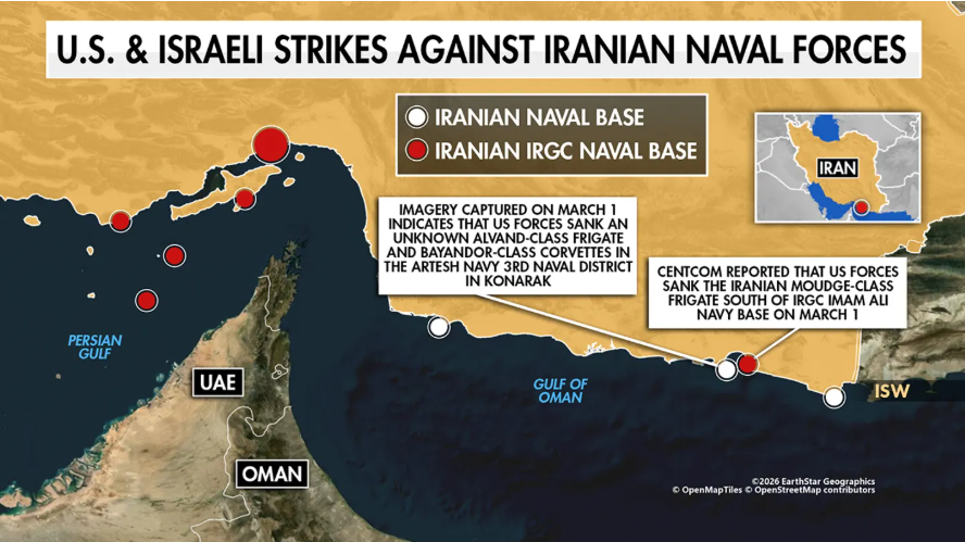 美国潜艇用鱼雷击沉伊朗军舰，这是二战以来的首次。